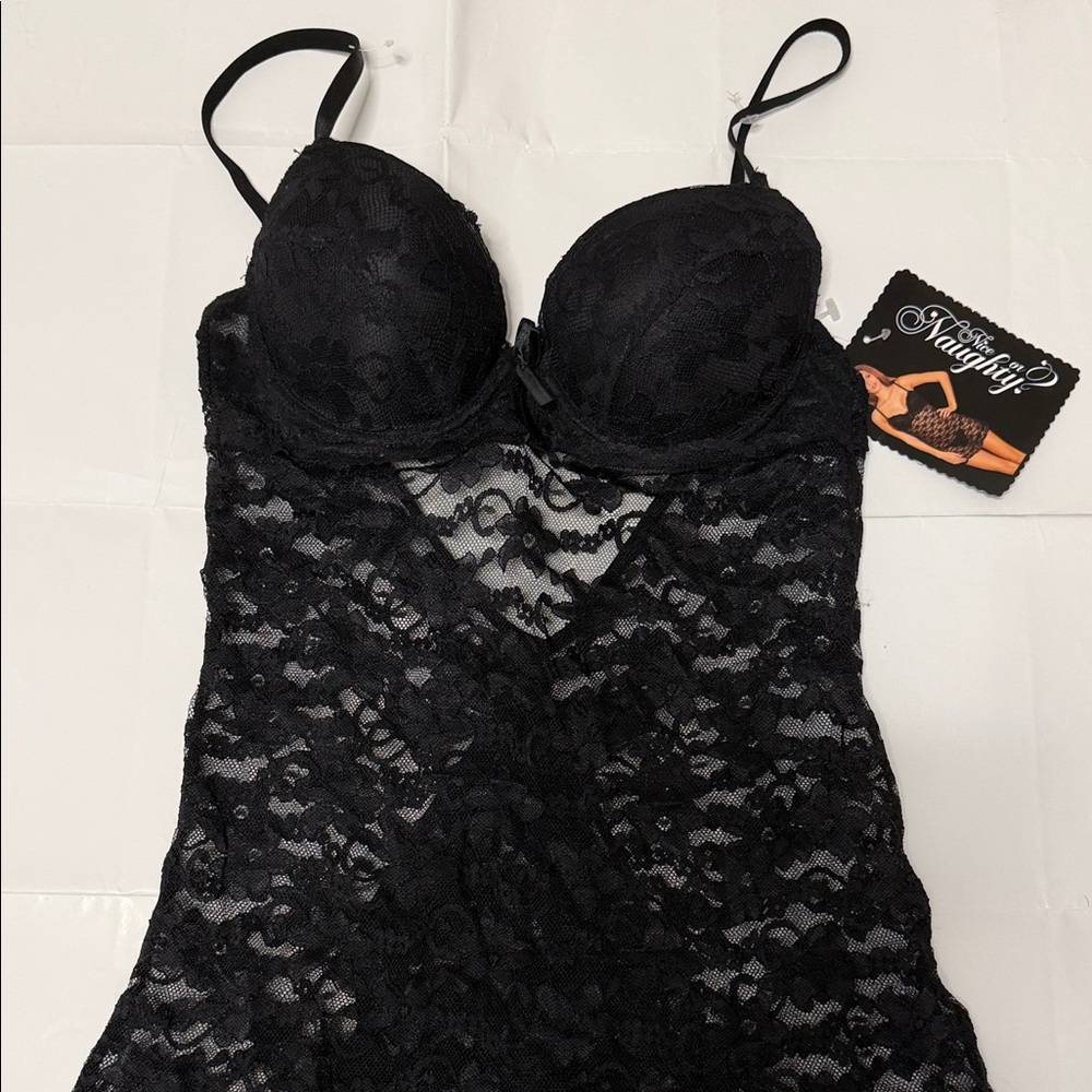 Dreamgirl Black Lace Chemise
